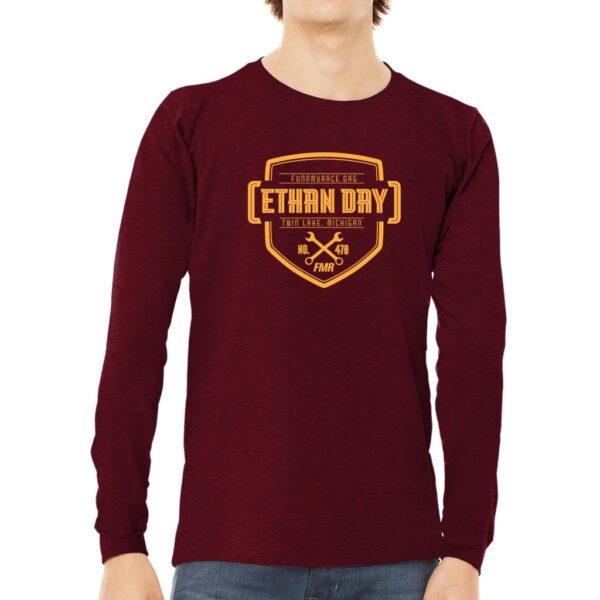 Ethan Day Long Sleeve Badge Tee - Image 3