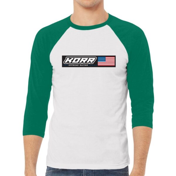 KORR Logo Baseball Tee - Image 3