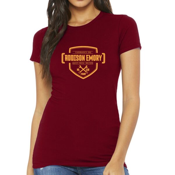 Addison Emory Women's Slim Fit Badge Tee - Image 5