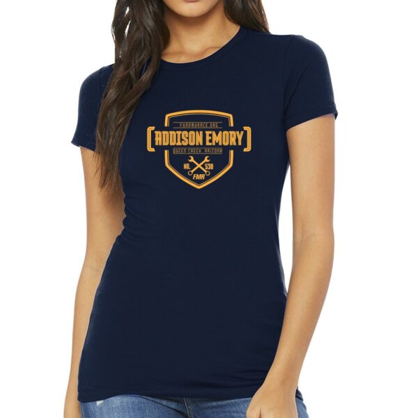 Addison Emory Women's Slim Fit Badge Tee - Image 4