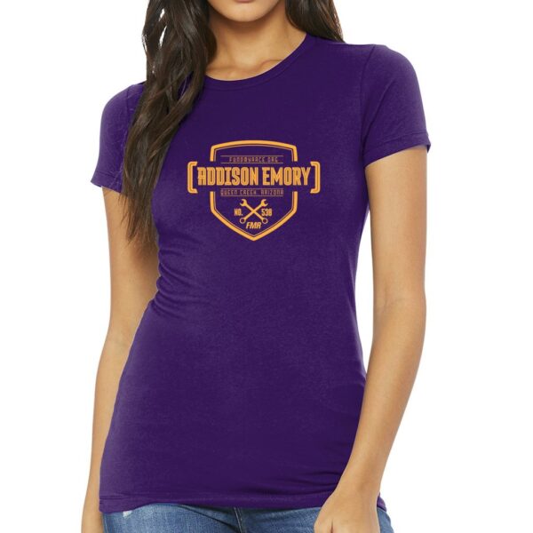 Addison Emory Women's Slim Fit Badge Tee