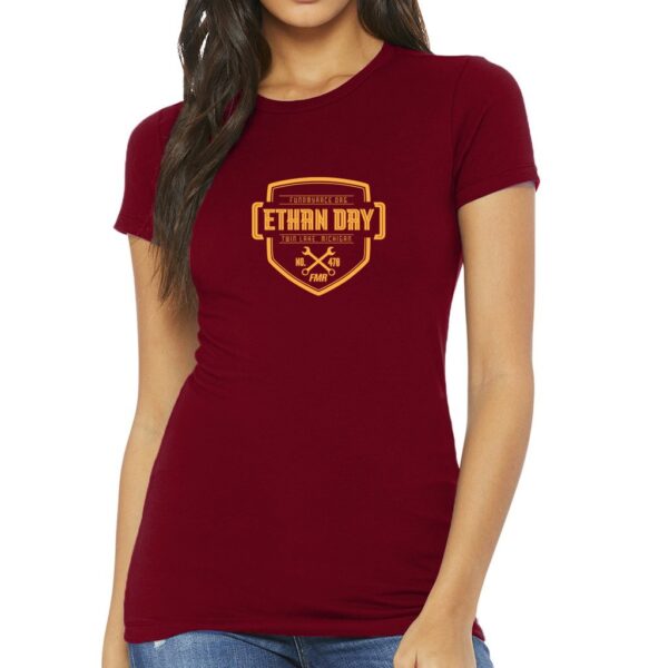 Ethan Day Women's Slim Fit Badge Tee - Image 5